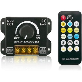 Resim DoraLed Kelvin Ayarlı 2 Kanal Led Dimmer 12-24 Volt 