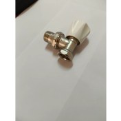 Resim Şimaş Havlupan Köşe Radyatör Vanası 1/2" Beyaz 