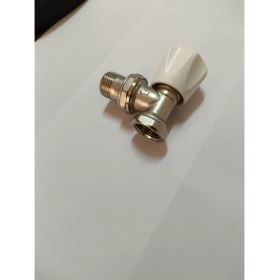 Resim Şimaş Havlupan Köşe Radyatör Vanası 1/2" Beyaz 
