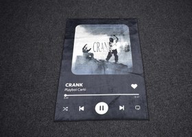 Resim Yeni Lüks Dekoratif Crank Playboi Carti Tasarım Digital Baskı Makine Halısı 7122 