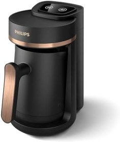 Resim Philips 5000 Serisi Türk Kahvesi Makinesi, Közde Türk Kahvesi Pişirme Fonksiyonu, Kullanımı Kolay Dokunmatik Tuşlar Siyah & Bakır, HDA150/60 