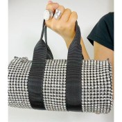Resim Duygushoesbag Kadın El ve Omuz Kristal Glamour Mini Spor Çanta Siyah 