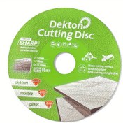 Resim Dekton Diamond Cutting Disc, Çok Amaçlı Keskin Testere Bıçağı, Fayans Mermer Cam Seramik İçin, Çift Kesme ve Taşlama, Ultra İnce Tasarım, Zincirli Testere Bıçağı Dahil Değil 