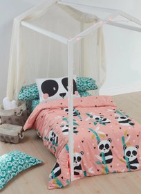 Resim Çocuk Nevresim Takımı Tek Kişilik Panida Pembe 