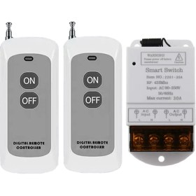 Resim Serfhyff 433MHZ Kablosuz Uzaktan Anahtar Ac 110V/120V/220V/30A 1ch Rölesi Pompa Güvenlik Sistemi Için Rf Uzaktan Kumanda Işık Anahtarları (Yurt Dışından) 
