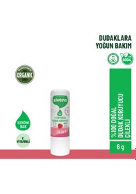 Resim Siveno %100 Doğal Dudak Koruyucu Çilek Bitkisel Lip Balm Dudak Kremi Nemlendirici Parlatıcı Onarıcı 6 G 