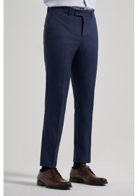 Resim İmza Lacivert Esnek Yandan Cepli Slim Fit Classic Pantolon 1003250160 Lacivert 