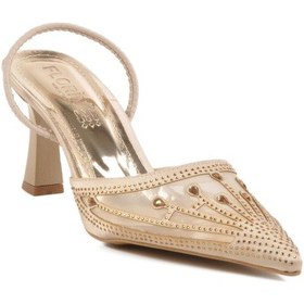 Resim Altın Kadın Abiye Ayakkabı T-100 Z Altın 