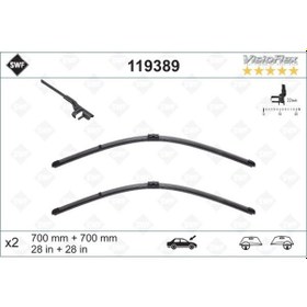 Resim Valeo Sılecek Supurgesı Takımı 700mm / 700mm Mercedes W220 W221 . Cıtroen C6 . Peugeot IS00-VALEO 119389 