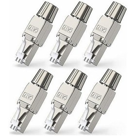 Resim Padalink Cat7 Ağ Kablosu Bağlantı Seti - 6 Adet Pimlendirme Yok Rj45 Konektör, Tool-free, Gigabit/10gbit 