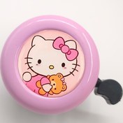 Resim Sanrio bisiklet zili - HelloKitty, My Melody, Kuromi yaratıcı tasarım bisiklet korna - sevimli çizgi film zil dekorasyon aksesuarları 