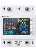 Resim Jeehugo Kws-302 8-in-1 Akıllı Enerji Sayaç, Hd Renkli Ekran, Veri Gösterimi, Kesinti Belleği, Standart Ray Montajı Wıfı Ve Korumalar Yok 