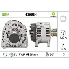 Resim Valeo Alternatör 14v 125a Renault Clıo Iı 01 06 Kangoo 01 06 Clıo Symbol 01 09 Symbol Iı 08 Duster 10 Loga 