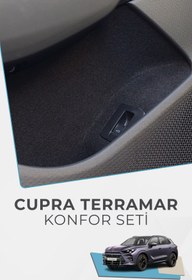 Resim GRAFİCAR Cupra Terramar Uyumlu Konfor Seti – Ceplere Özel Yapışkanlı Premium Görünüm Kaplama 