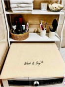 Resim BAGAND Krem Çamaşır Makine Örtüsü Wash&dry Baskılı 