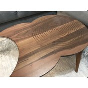 Resim Halka Orta Sehpa Ceviz 