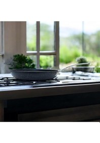 Resim Tuna House Granit Kapaksız Tava 30 Cm Siyah 