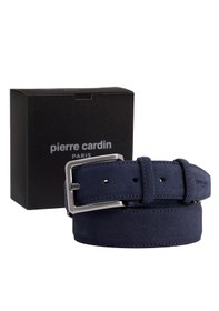 Resim Pierre Cardin Suet Deri Erkek Kemer En 3,5 Cm Pc-1009 Lacivert - Suet 