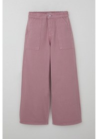 Resim Breeze Kız Çocuk Gabardin Pantolon Geniş Paça Beli Lastikli 10-14 Yaş, Gülkurusu Gülkurusu 
