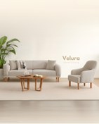 Resim Velura Home & Living Lara Koltuk Takımı & Oturma Grubu - Krem (3+3+1+1) 