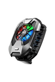 Resim Pileli Store Memo Dla8 Cep Telefon Soğutma Fanı Radyatör Soğutucu Rgb LED IŞIKLI-(5775) 