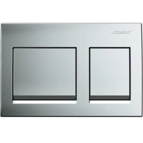 Resim Geberit Kumanda Kapağı ALPHA35 - Çift Basmalı - Mat Krom 