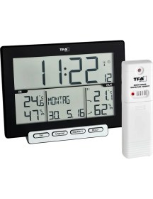 Resim Tfa 30.3058.01 “trınıty” Kablosuz Termometre Nem Ölçer ve Saat 