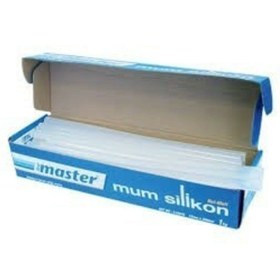 Resim Genel Markalar Bozkır Mum Silikon Kalın Şeffaf 11,3x300mm (SICAK SİLİKON ÇUBUK) 1 Kg Paket 