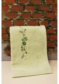 Resim Özdilek Dila V3 Nakışlı 4'lü Havlu - Y. Yeşil Çok Renkli 