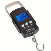 Resim 1 adet Bagaj Terazisi, Mükemmel Çok Fonksiyonlu Terazi, Seyahat ve Balıkçılık Teraziniz İçin İyi Bir Yardımcı 110lb/50kg Arka Aydınlatmalı LCD Ekran, Taşınabilir Elektronik Dijital Balık Kanca Asma Terazisi Ölçü Bandı Cetveli ile Tackle Çantası, Bagaj İçin 