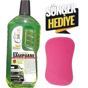 Resim carlux auto care products Carlux Oto Şampuanı 1 Litre – 3’ü 1 Arada Sünger Hediyeli 