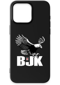 Resim Beşiktaş Kartal BJK Siyah Silikon Telefon Kılıfı - iPhone 14 Pro Max 