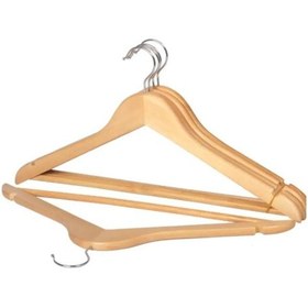 Resim Kapris 6'lı Naturel Ahşap Kıyafet Elbise Gömlek Askısı Ahşap 