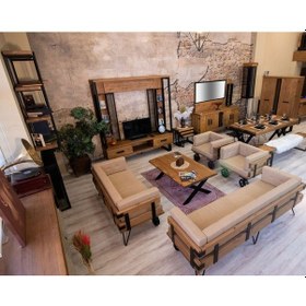 Resim Ntconcept Ntconcept Doğal Ağaç Ofis Koltuk Takımı 