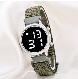 Resim Unisex Tuşlu Led Takvimli Silikon Çocuk Yetişkin Kol Saati Bileklik St-304183 