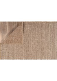 Resim Srz-0503 Jüt Tabanlı Hasır Dokuma Örme Bohem Antialerjik Halı Kilim Balık Sırtı Kahverengi - Krem 