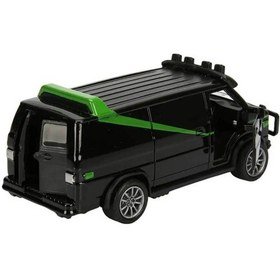 Resim Çek Bırak Minibüs Yeşil Çok Renkli 