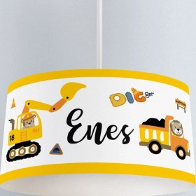 Resim instababyrooms Çocuk Odası Dijital Baskılı Tekli Modern Sarkıt Avize Special Model 0006 