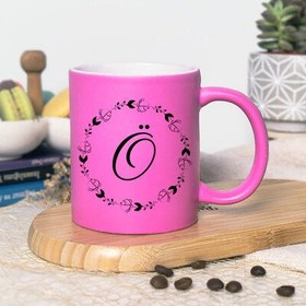 Resim Pembe Renk Eşe Hediye Harfli Kupa Bardak 