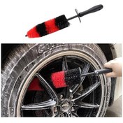 Resim Ximistore9 "kırmızı-siyah Jant Fırçası: Yumuşak Kıllar, Ergonomik Sap, Derin Temizlik İçin İdeal Araç Ve Motor Fırçası" 