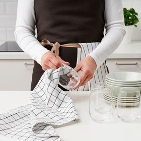 Resim Kurulama bezi, beyaz-koyu gri, 45x60 cm, 4 adet 