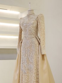 Resim Couture Alfa Tesettür Abiye - Bej / 42 