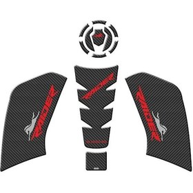 Resim Tvs Raıder 125 2023 - 2025 Uyumlu Tank Pad Set 002 - Kırmızı 