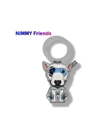 Resim Magsafe Uyumlu Değiştirilebilir Manyetik 3d Nakışlı Ve Fermuarlı Köpekli Telefon Standı 2.0 