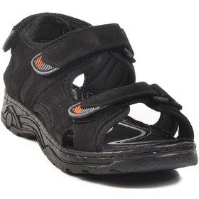 Resim Siyah Erkek Çocuk Cırtlı Spor Sandalet 1305 G Siyah 