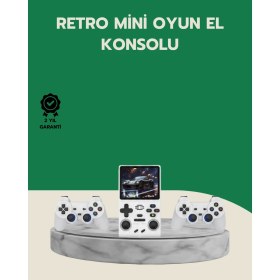 Resim Lisinya 10.000 Oyunlu Taşınabilir Oyun Konsolu HDMI Çıkışlı Retro Mini Eğlence Cihazı 