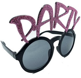 Resim Nessiworld Nessi World Party Yazılı Simli Pembe Renk Parti Gözlüğü 15x7 cm 