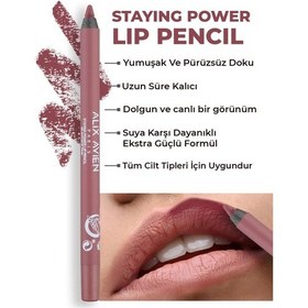 Resim Alix Avien Suya Dayanıklı Uzun Süre Kalıcı Yumuşak Dudak Kalemi Staying Power Lip Pencil 66 Antique Pink 
