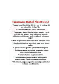 Resim Tupperware Kiler Maksi 5.5 Lt Patates Ve Soğan Saklama Kabı Hsgl 