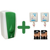 Resim YEDİTEPE 1 L Fotoselli Sensörlü Dezenfektan Dispenser Cihazı + *2 Litre Dezenfektan Kartuş Hediye* 